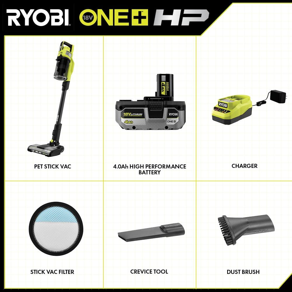 ONE+ HP 18V Cordless Pet Stick Vacuum Cleaner Kit - rated 4.3617 stars from 6472 reviews