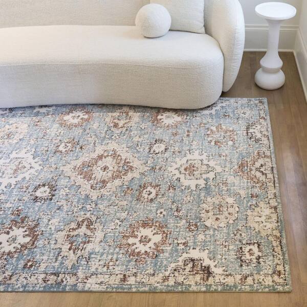 Annan Blue 7 ft. 10 in. x 10 ft. Oriental Area Rug 61651639.240305