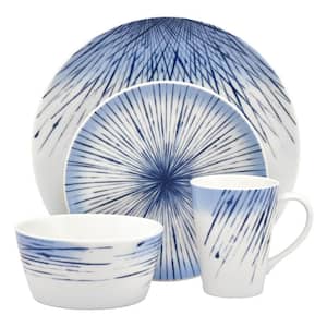 Hanabi Blue/White Porcelain 4-Piece Place Setting (Service for 1)
