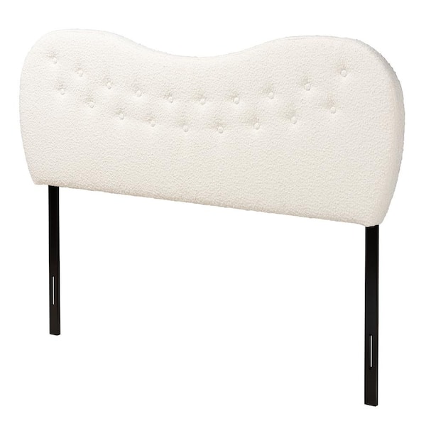 Baxton Studio Brantley White Queen Upholstered Headboard 228 12959