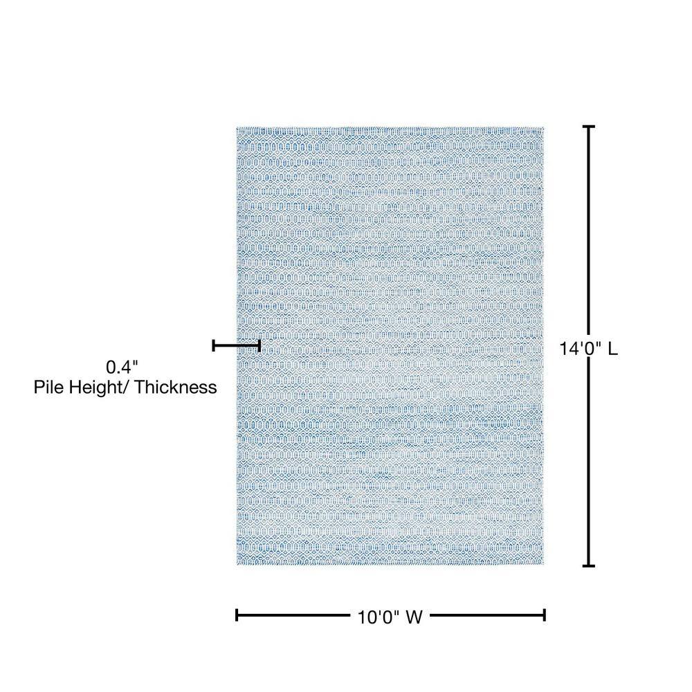 Cloud Geometric Handmade Wool Area Rug 10' x 14'