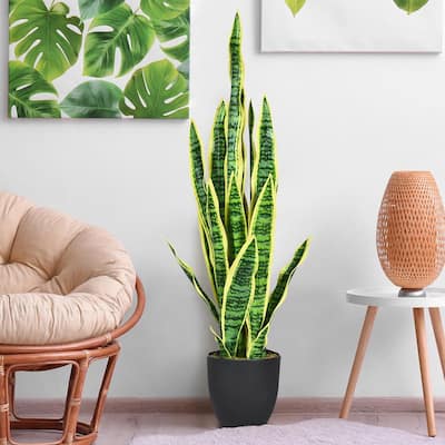 Snake Plant - Artificial Plants - Home Decor - The Home Depot