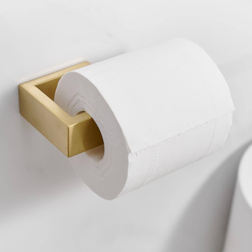 Brushed Gold Stainless Steel Wall Mounted Towel Rack Set