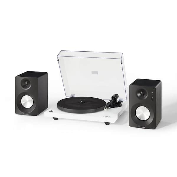 CROSLEY FURNITURE Kt6101 Turntable And Speaker Kit in White KT6101