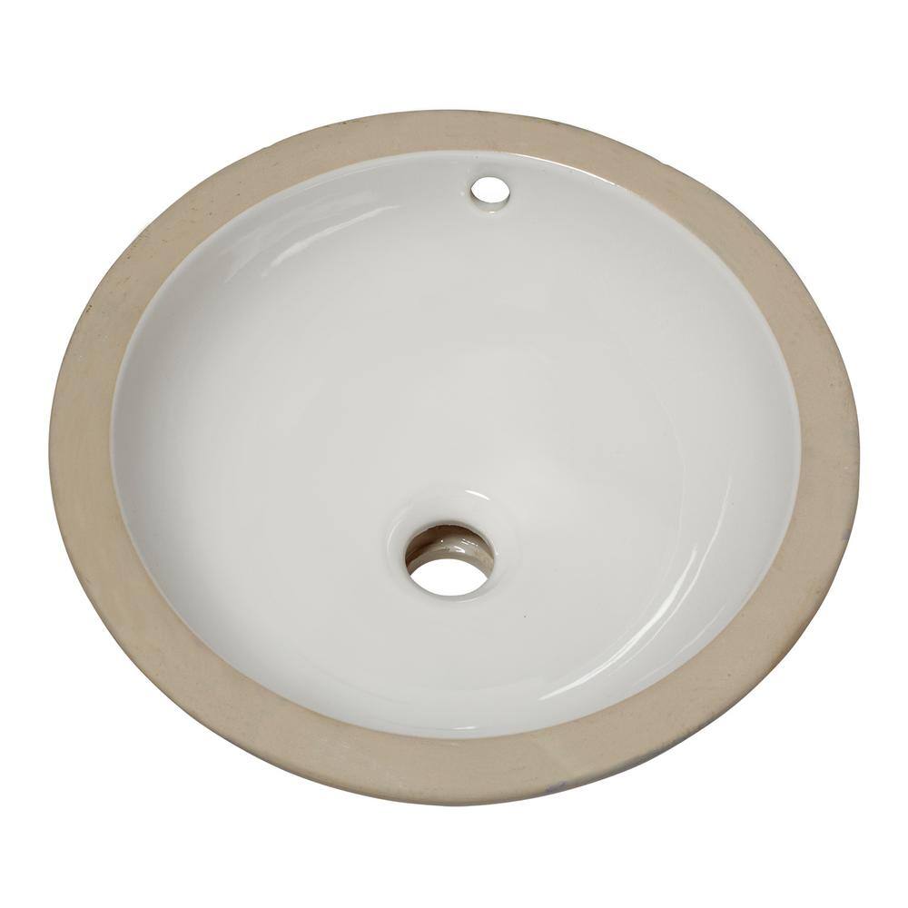 American Standard Orbit Undermount Bathroom Sink In White 0630000020 The Home Depot