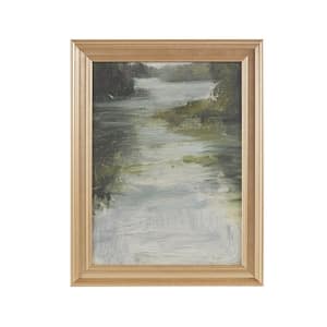 Anky 1-Piece Framed Art Print 18.5 in. x 23.5 in. Abstract Landscape Framed Glass Wall Art