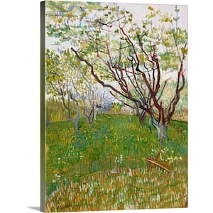 18 in. x 24 in. "The Flowering Orchard" by Vincent (1853-1890) van Gogh Canvas Wall Art