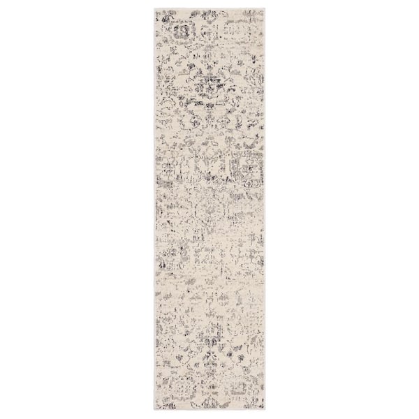 Mohawk Home Nottley Ivory 2 ft. 1 in. x 5 ft. Traditional Ornamental Khotan Runner Rug