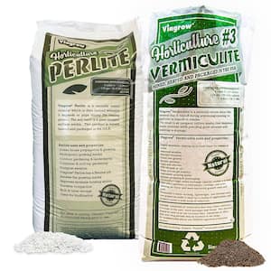 Organic 8 cu. ft. 4CF Perlite and Vermiculite Planting Soil Additive Growing Medium 236 Qt./60 US Gal. (2-Pack)