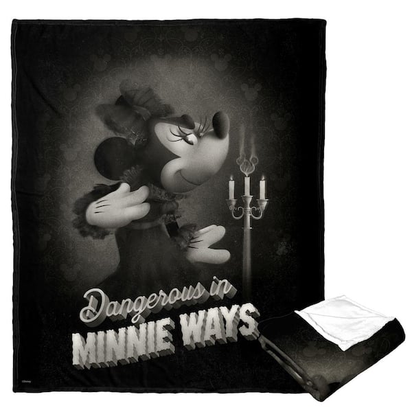THE NORTHWEST GROUP Disney Mickey Mouse Minnie’s Evil Ways Silk Touch Multi-Colored Throw Blanket