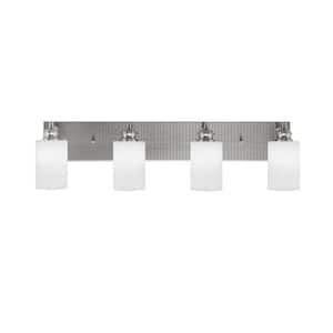 Albany 31 in. 4-Light Brushed Nickel Vanity Light
