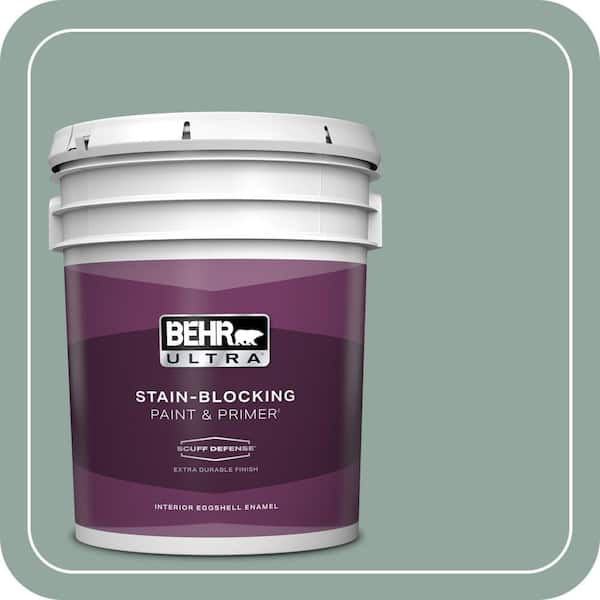 BEHR ULTRA 5 gal. #PPU12-05 Lotus Leaf Extra Durable Eggshell Enamel Interior Paint & Primer