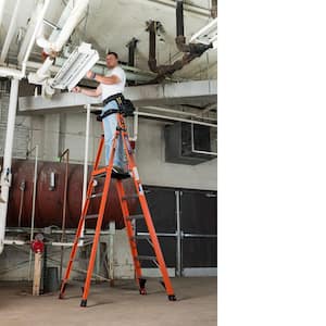 6 ft. Fiberglass Podium Step Ladder ( 12 ft. Reach Height) with 300 lbs. Load Capacity Type IA Duty Rating