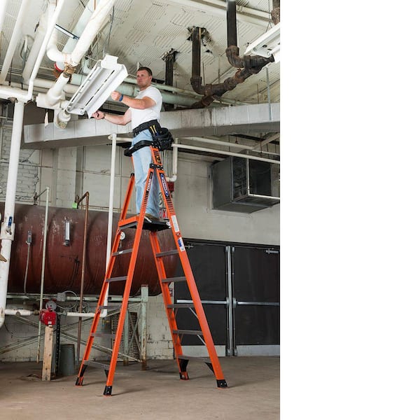 6 ft. Fiberglass Podium Step Ladder (12 ft. Reach Height) with 300 lbs. Load Capacity Type IA Duty Rating