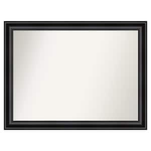 Grand Black 49.75 in. W x 37.75 in. H Custom Non-Beveled Recycled Polystyrene Framed Bathroom Vanity Wall Mirror