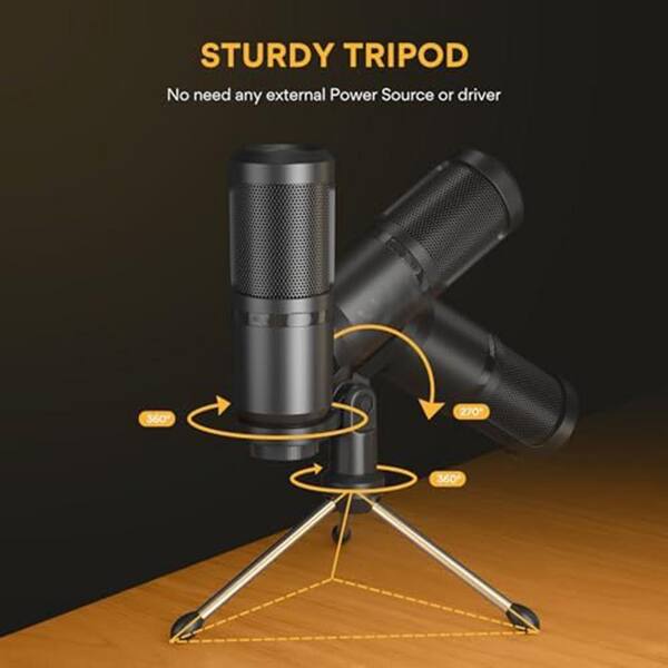 YICHUHAOXI Condenser Microphone Recording Mic with Tripod Stand