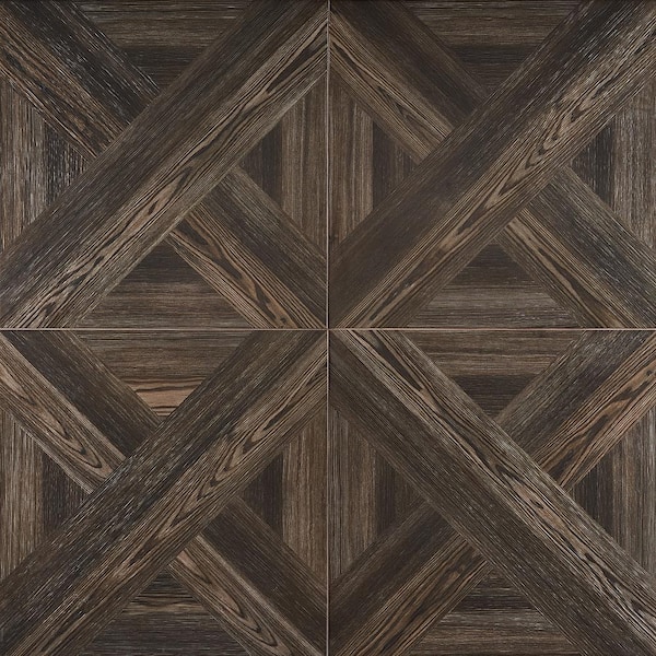 Ivy Hill Tile Balsa Decor Coffee 4 in. x 0.43 in. Matte Porcelain Tile Sample