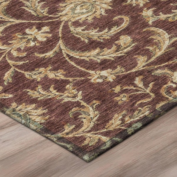 Chantille Machine Washable Indoor/Outdoor Abstract ACN3078 Garnet 3 ft. x 5 ft. Area Rug