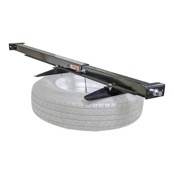 Under-Frame Retractable Spare Tire Carrier for Tires Up to 16.5 in.