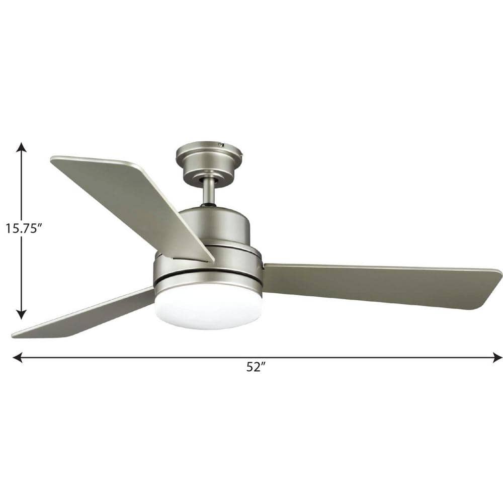 Trevina II 52" Architectural Bronze Ceiling Fan with LED Light