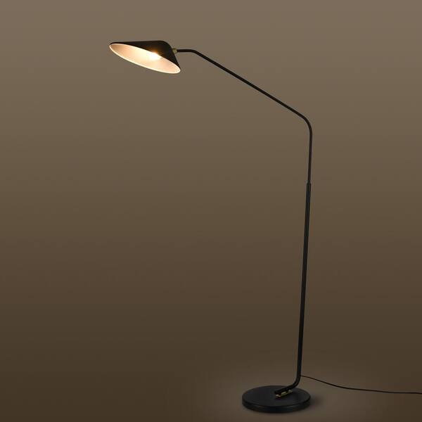 b&q black floor lamp