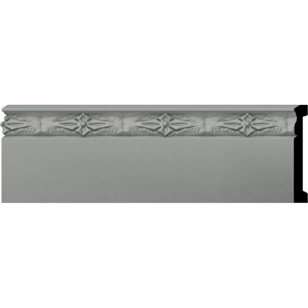 Gray Urethane Decorative Baseboard Moulding