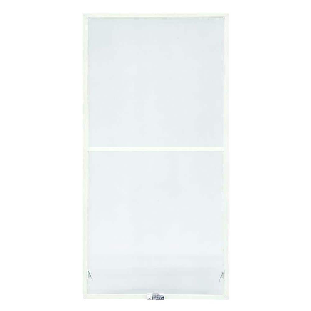 23-7/8 in. x 38-27/32 in. 200 and 400 Series White Aluminum Double-Hung Tru