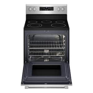 30 in. 5.3 cu.ft. 5 Burner Element Single Oven Electric Range in Stainless Steel
