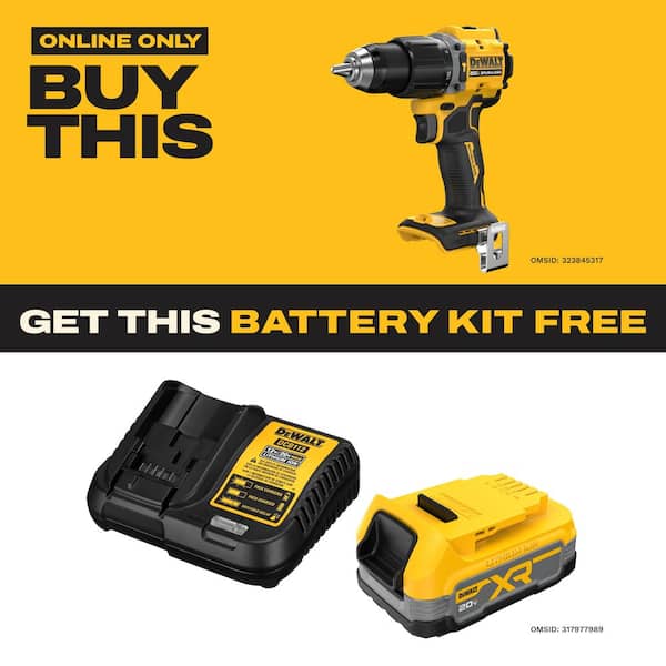 ATOMIC 20-Volt MAX Brushless Cordless 1/2 in. Hammer Drill (Tool-Only)