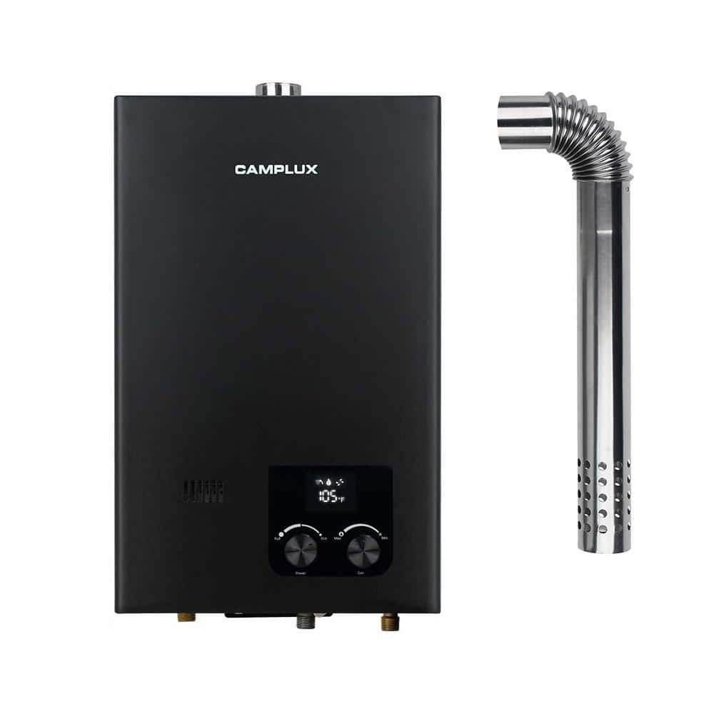 Instant 2.64 GPM 68,000 BTU Indoor Propane Tankless Water Heater, Black -  CAMPLUX, CM264B-N1