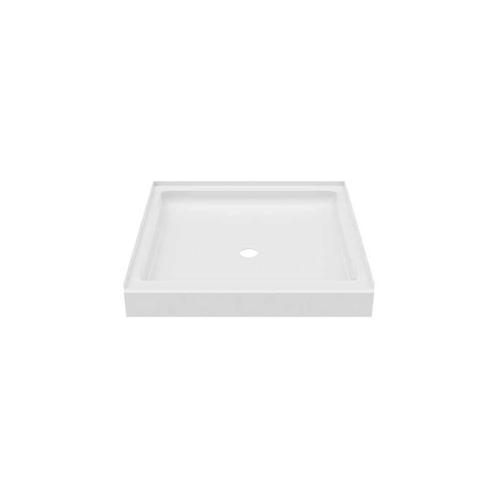Swan Veritek 36 in. x 36 in. Single Threshold Shower Pan in White