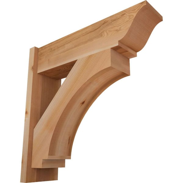 Ekena Millwork 8 in. x 26 in. x 26 in. Imperial Traditional Smooth Western Red Cedar Outlooker