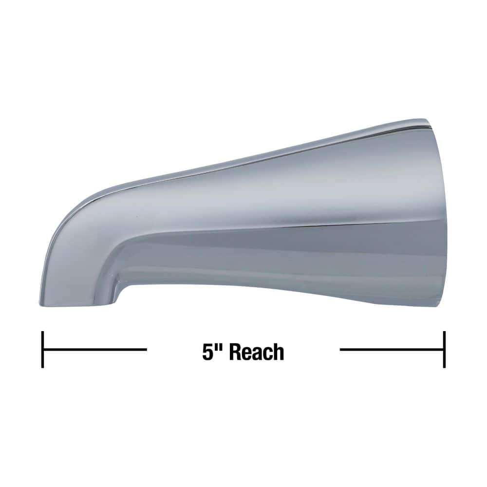 Chrome Universal Fit Tub Spout with Diverter