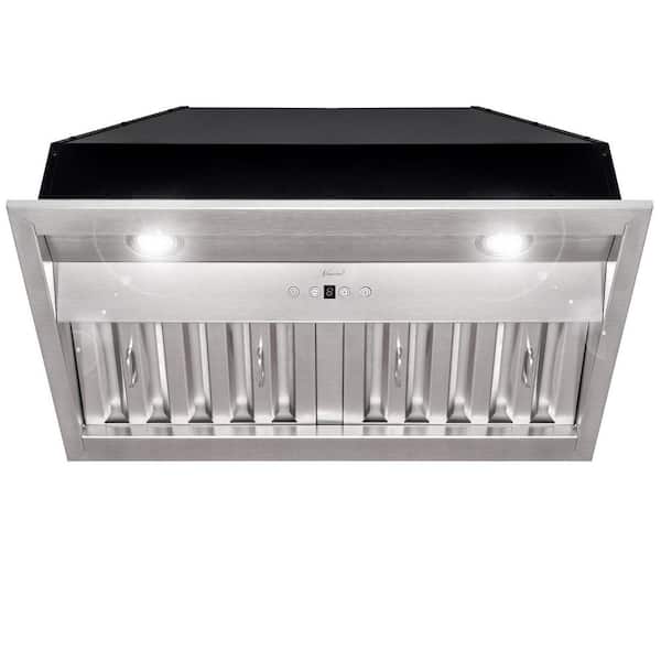 Akicon 30 in. 3-Speeds 600CFM Ducted Insert/Built-in Range Hood, Ultra Quiet in Stainless Steel with Dimmable Cool White Lights