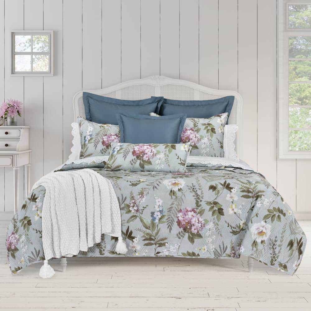 Sakura Cotton Full/Queen 3-Piece Quilt Set