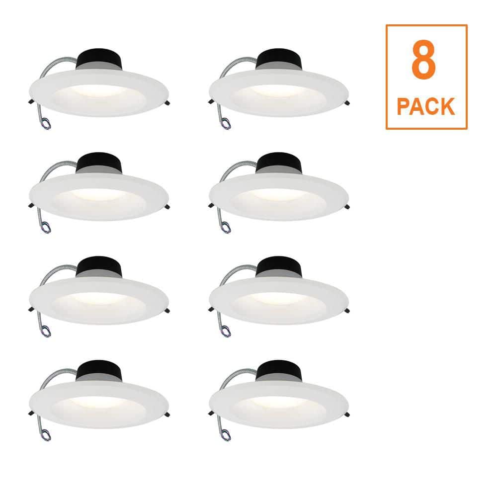 ETI LIGHTING 8-pack Capella 10 in. Commercial Downlight 120-277