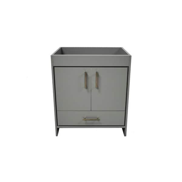 Capri 30 in. W x 21 in. D Bathroom Vanity Cabinet Only in Gray