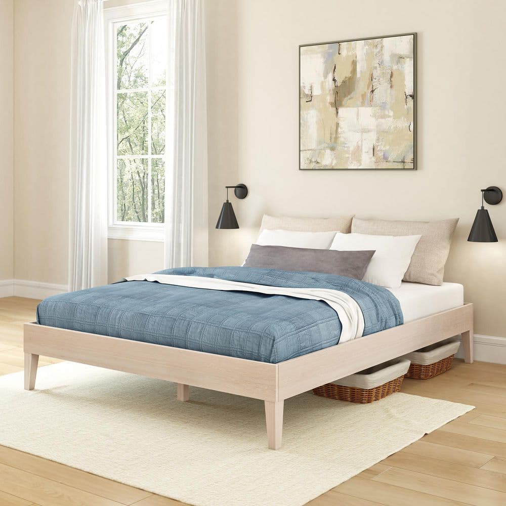 Bear Beige Frame Queen Platform Bed price history on PriceWatchPro