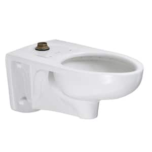 Afwall FloWise 1.25 to 1.6 GPF Elongated Top Spud Toilet Bowl Only in White