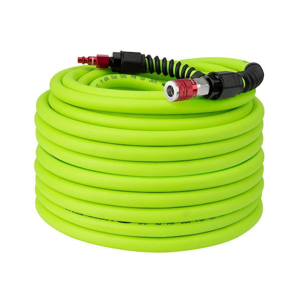 3-Piece Pro Air Hose Kit, 3/8 in. x 100 ft., with Color Connex Coupler and Plug, Type D, Red