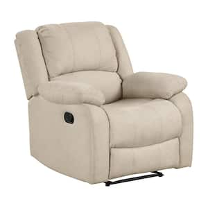 Adair Oatmeal Textured Fabric Manual Recliner