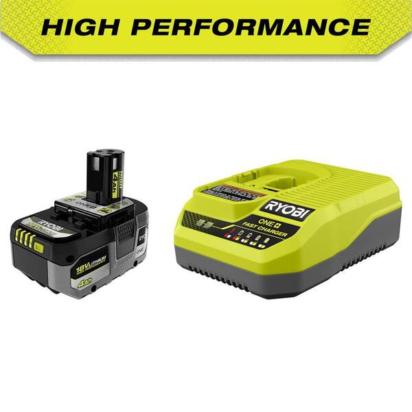 RYOBI ONE+ 18V HIGH PERFORMANCE Starter Kit with 4.0 Ah Battery and Charger