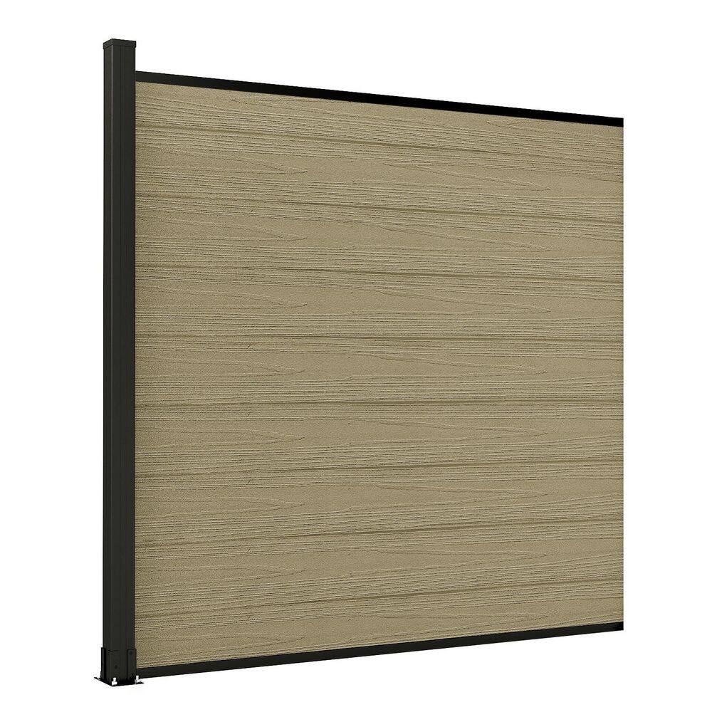5.5 ft. H x 6 ft. W Antique Wood Composite Privacy Fence Panel Kit with One 6 ft. H Aluminum Post price history on PriceWatchPro