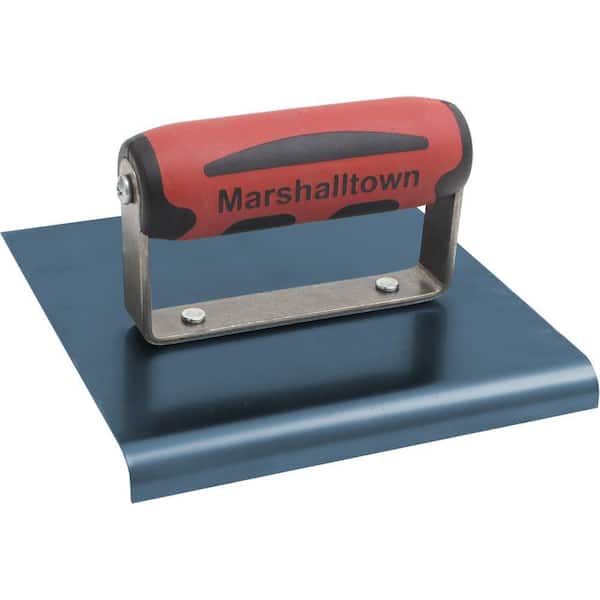Marshalltown 6 in. x 6 in. Blue Steel Edger - Durasoft Handle