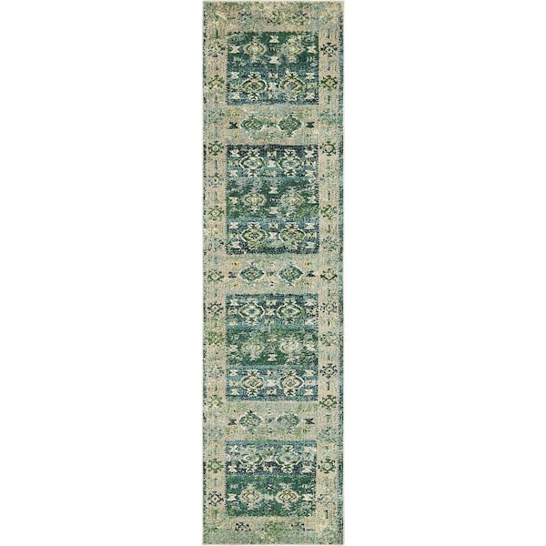 Monterey Empire Green 2' 7 x 10' 0 Runner Rug