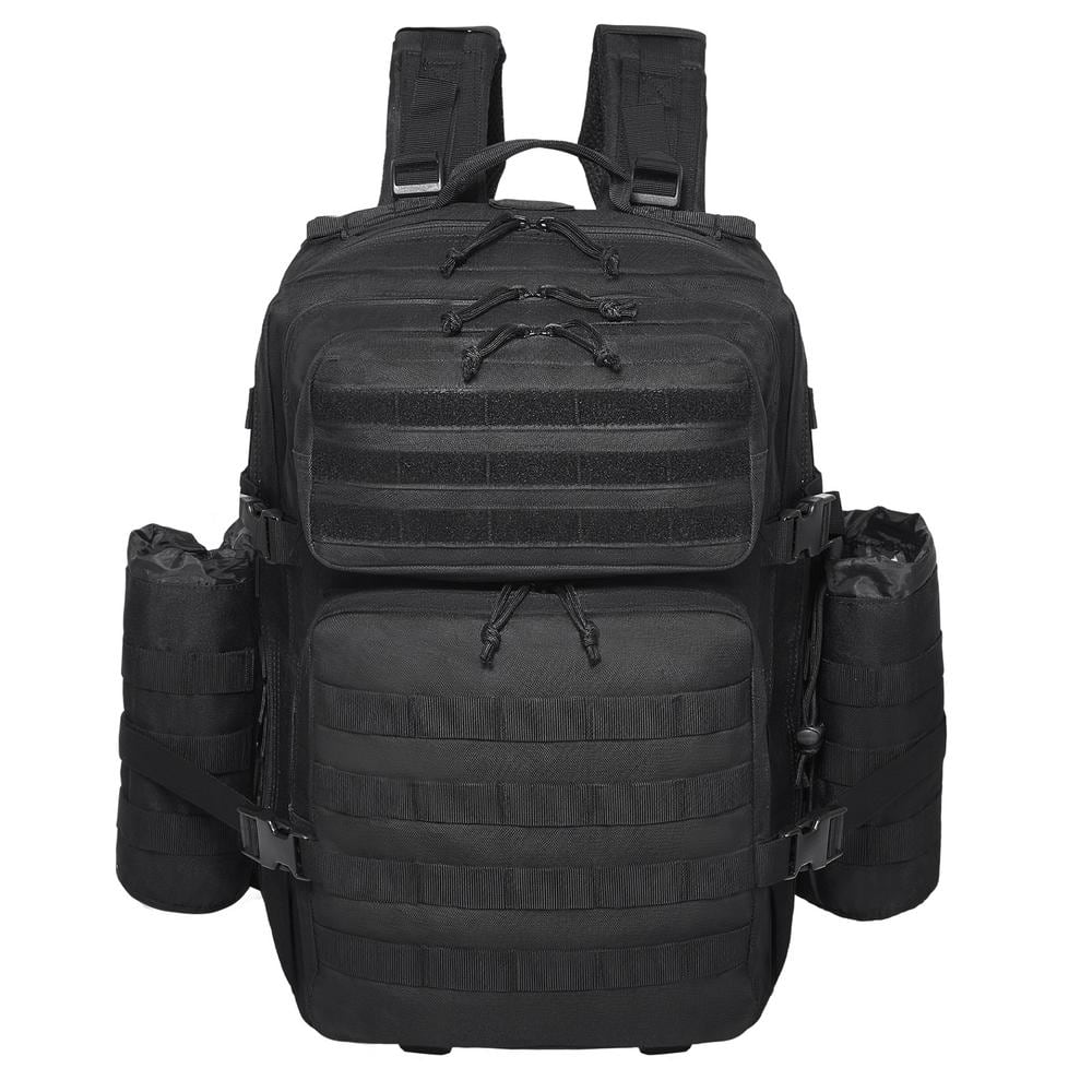 SVOPES 45L Tactical Backpack, 18.11 in. Black Backpack with, 3