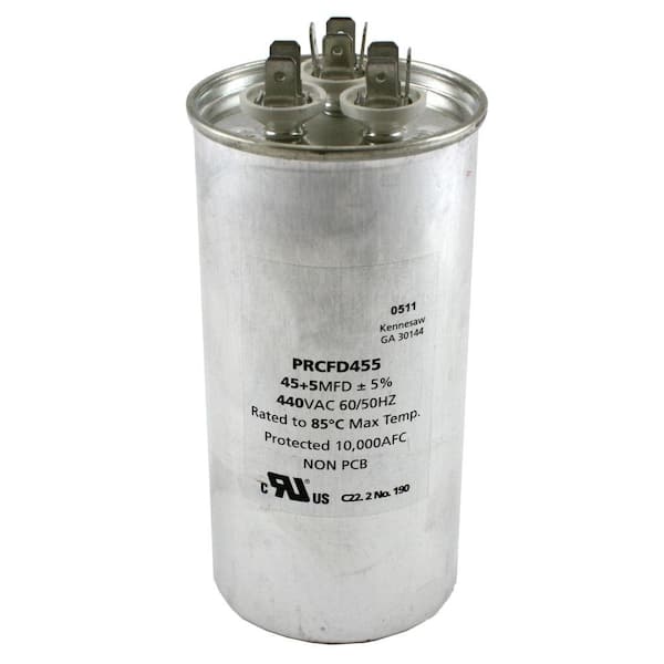 Packard 440 Volts Dual Rated Motor Run Capacitors Round MFD 45 /5.0-DISCONTINUED