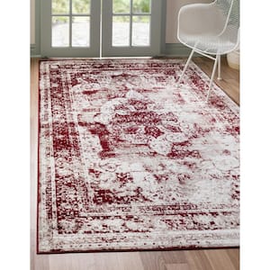 Sofia Salle Garnier Burgundy 9' 0 x 12' 0 Area Rug