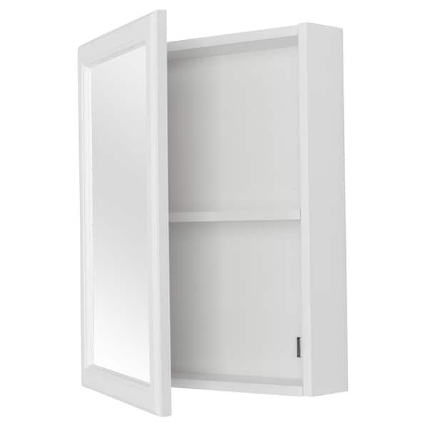 TRUporte Chatsworth 16 in. Surface Mount Medicine Cabinet with Mirror