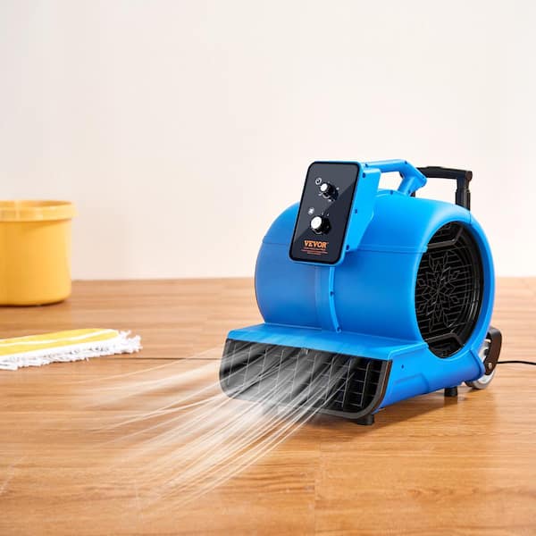 VEVOR Floor Blower 5 in. 3 Speeds Blower Fan in. Blue 1560 RPM